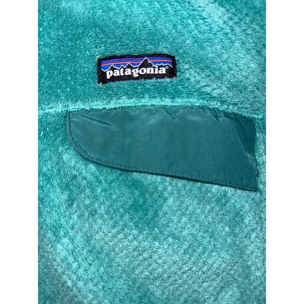 Patagonia Re-Tool  Snap-T Fleece‎ Pullover Teal Green Womens Medium M - Picture 3 of 10